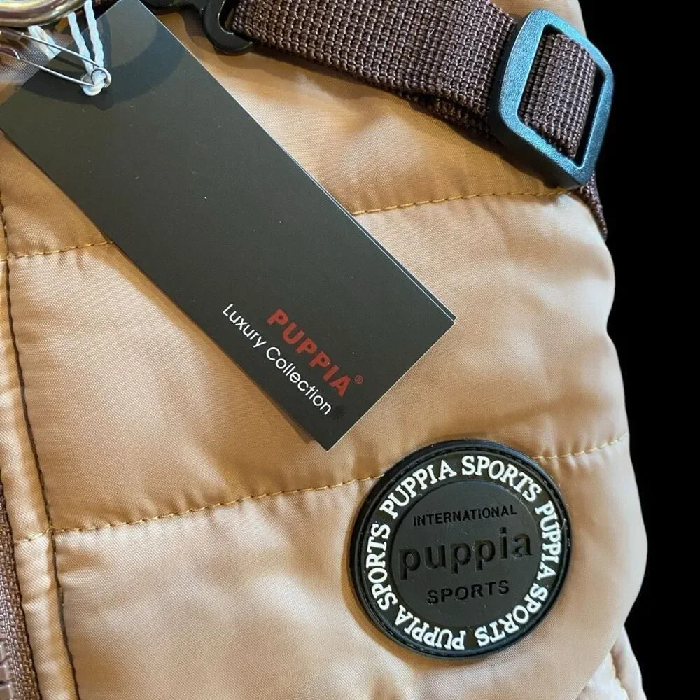 NWT Puppia Mountaineer II Coat Dog Harness Beige Large 18.9” chest